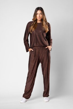 Komplet Czekoladowy Błysk suknie wieczorowe Warszawa