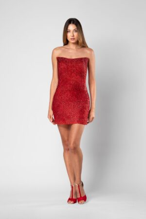 Sukienka „Czerwona Rozkosz” suknie wieczorowe Warszawa