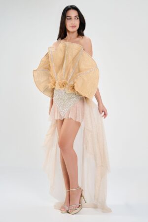 Kolekcja "Złota Mgiełka" sukienka Złota Rosa suknie wieczorowe Warszawa